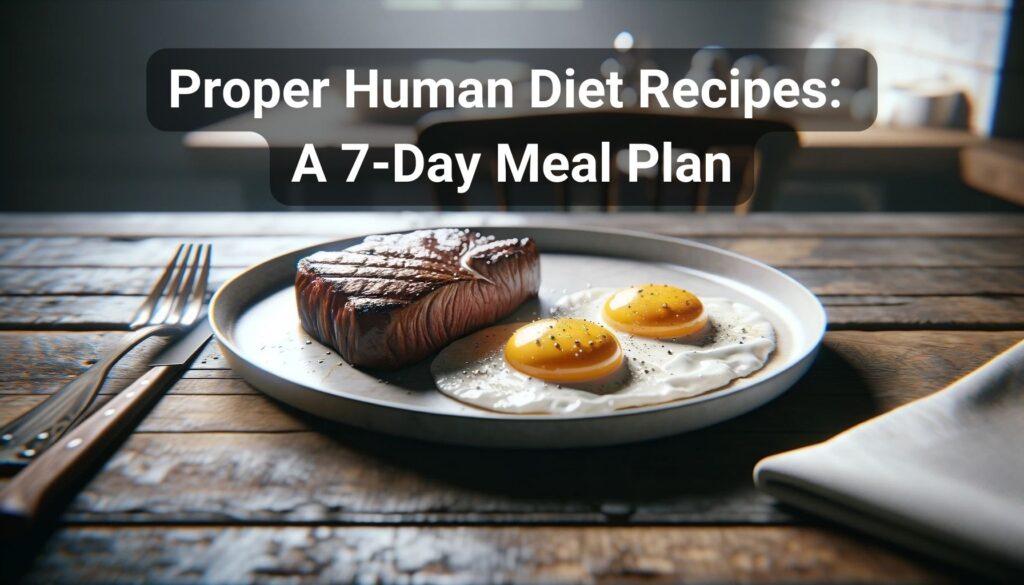 Proper Human Diet Recipes: A 7-Day Meal Plan