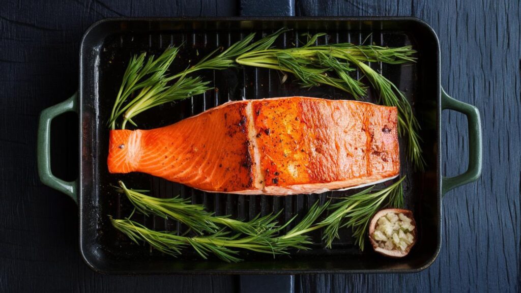 roasted salmon